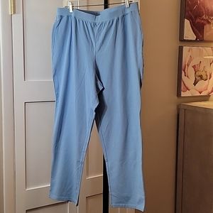 NWOT Catherines Suprema Collection Blue Pull-On Jersey Knit Pants